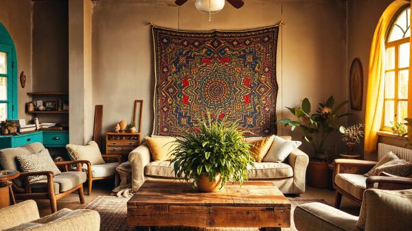 10 astuces incontournables pour une décoration murale bohème en salon