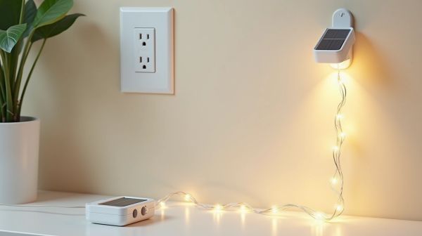 Guirlandes LED solaires vs secteur : comparatif et usages